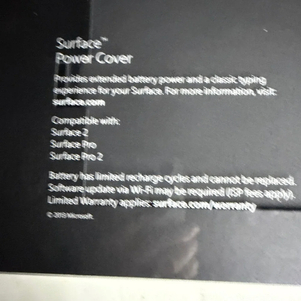 Microsoft 5VX-00001 Charcoal Power Cover Keyboard Microsoft‎ Surface 2 / Pro 2
